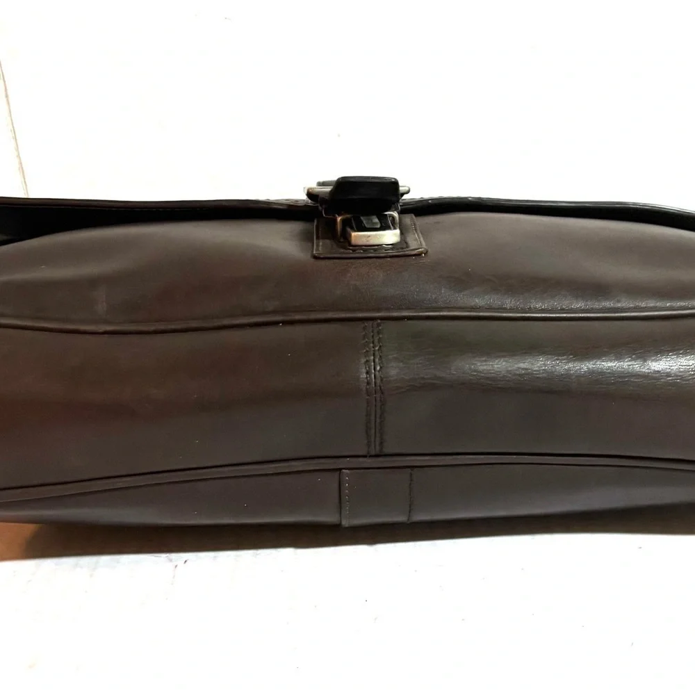 Coach vintage unisex Brown Leather Briefcase messenger bag